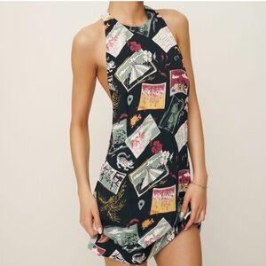 Reformation Multi-Color Printed Mini Dress